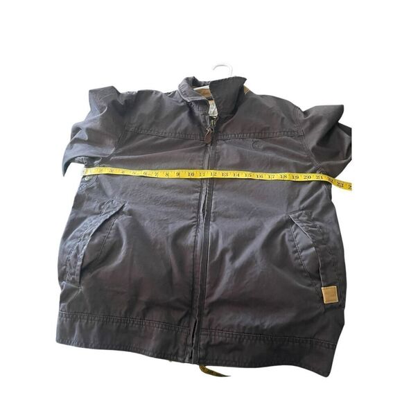 Timberland Mens Brown Long Sleeve Full Zip Front Utility Jacket Size Medium - Picture 6 of 16